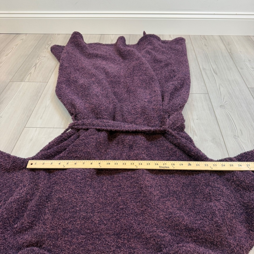 Barefoot Dreams CozyChic Adult Robe Amethyst Plum Flint Purple B509 Size 3 NWT - Picture 12 of 13